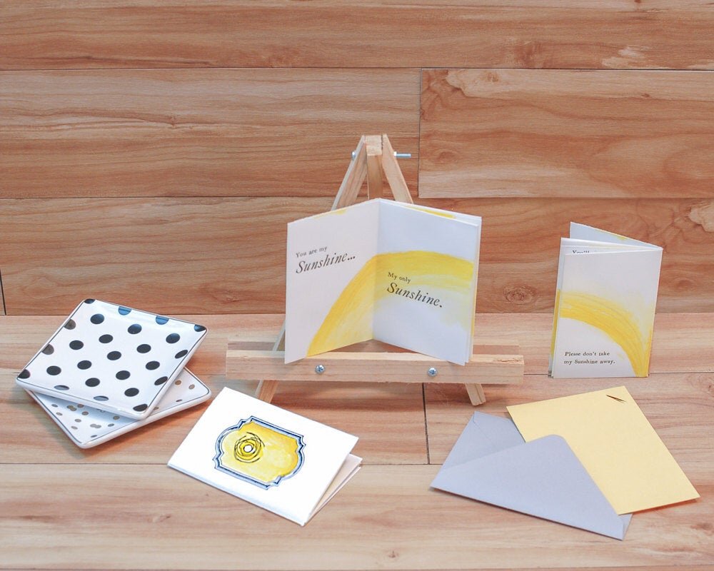 Letterpress "You are my sunshine" Greeting cards