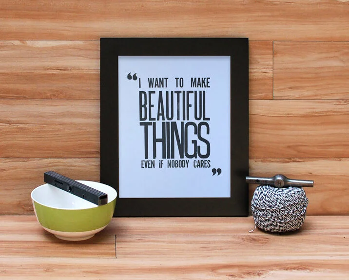 Letterpress: Beautiful Things