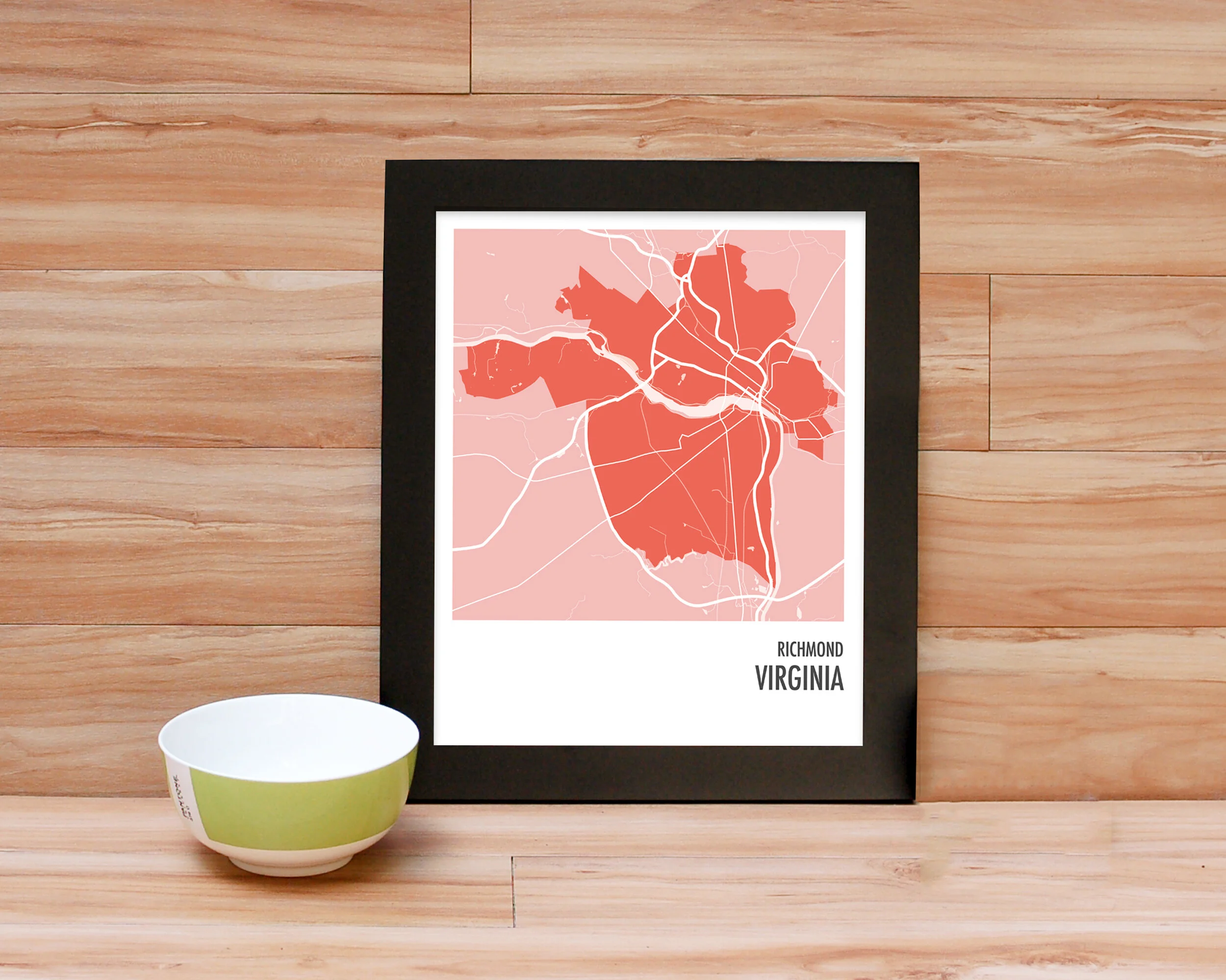 Richmond City Map Prints