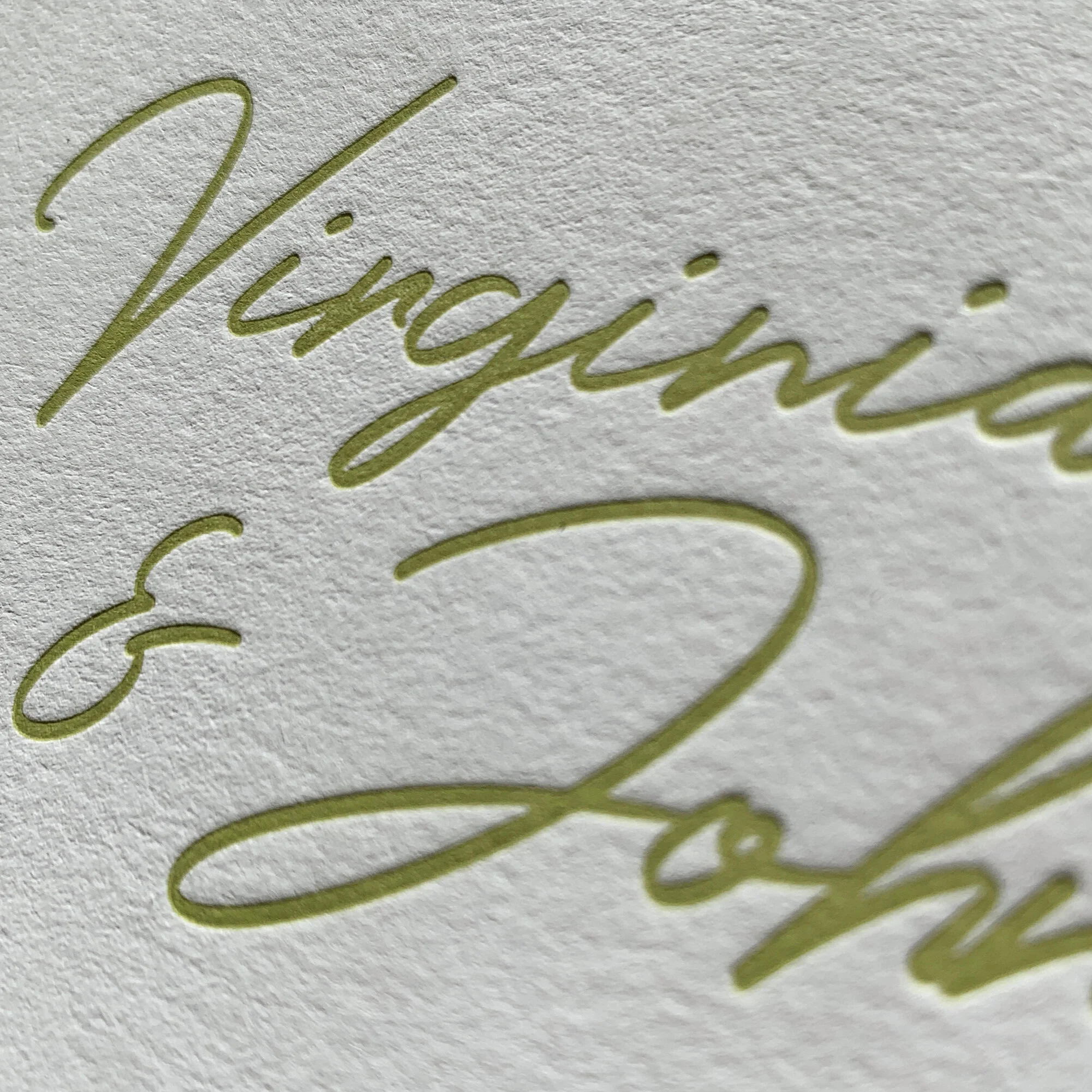 Lavender Floral Letterpress Wedding Invitations