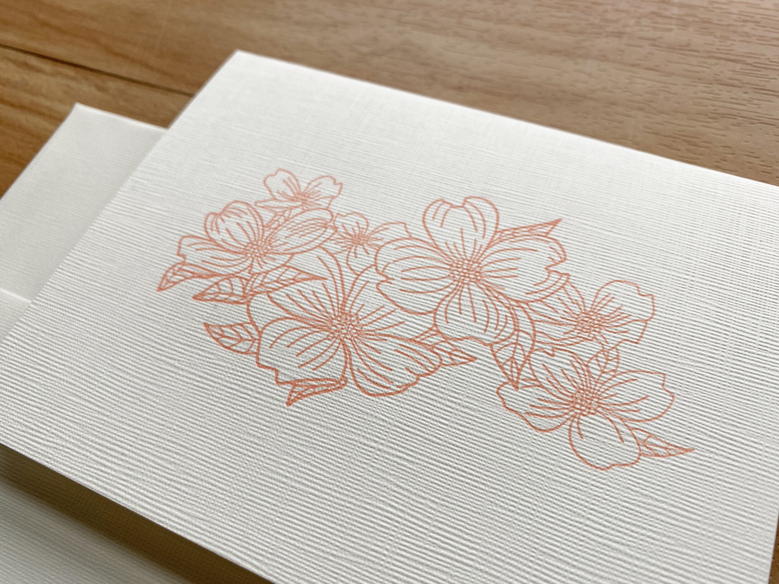 Letterpress: Dogwood Cards — Off the Beaten Press