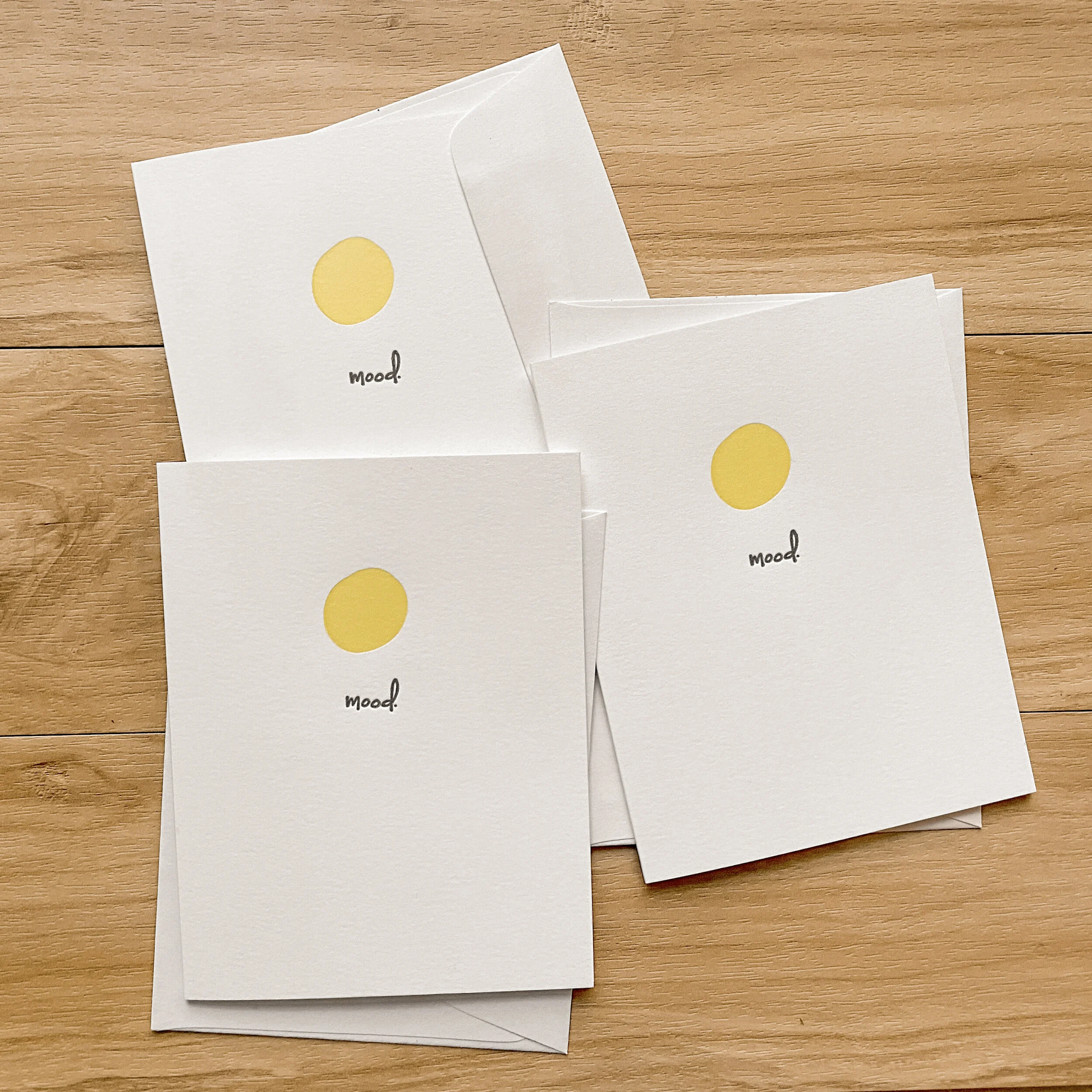 Letterpress: Mood Greeting Cards