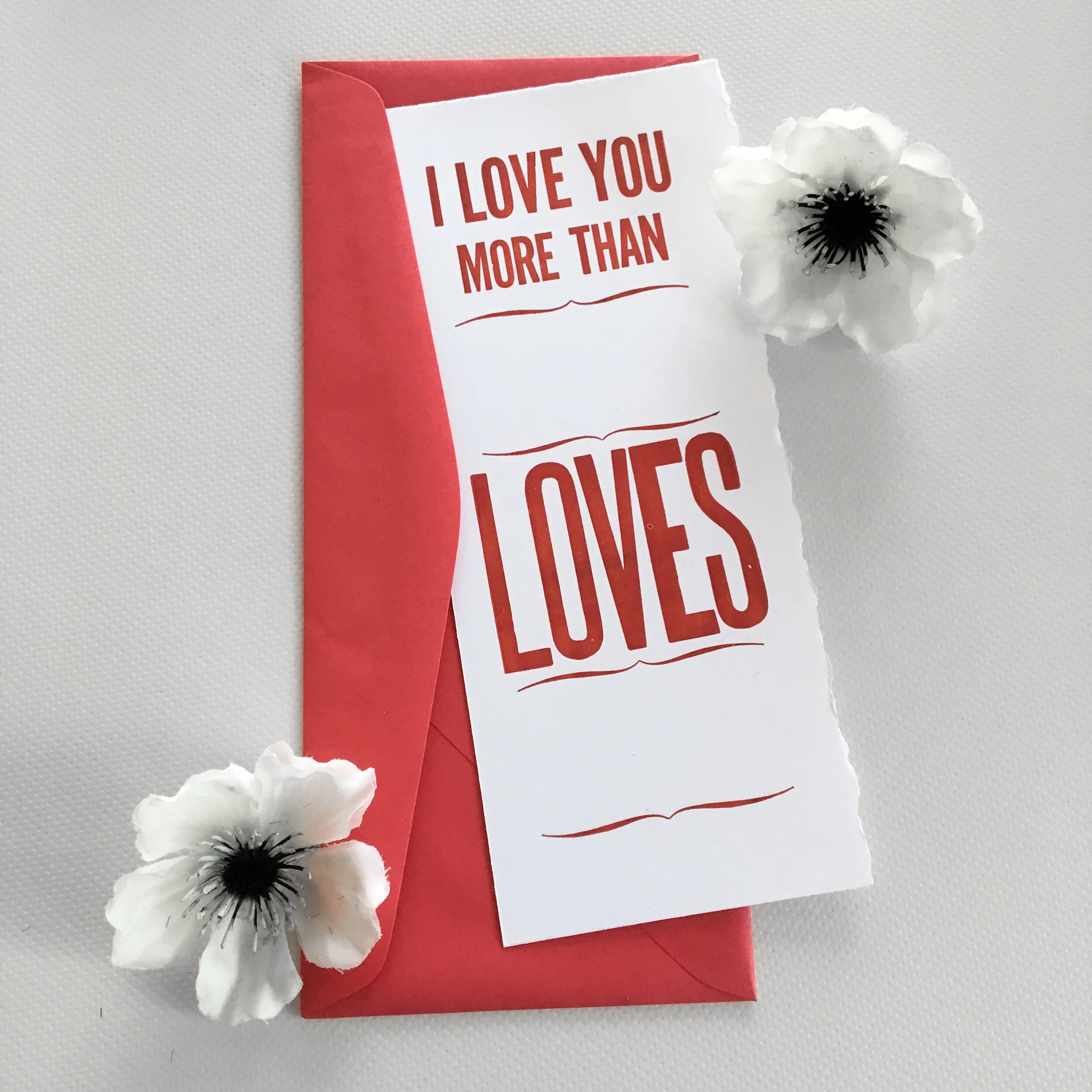 Letterpress: Valentine's day cards