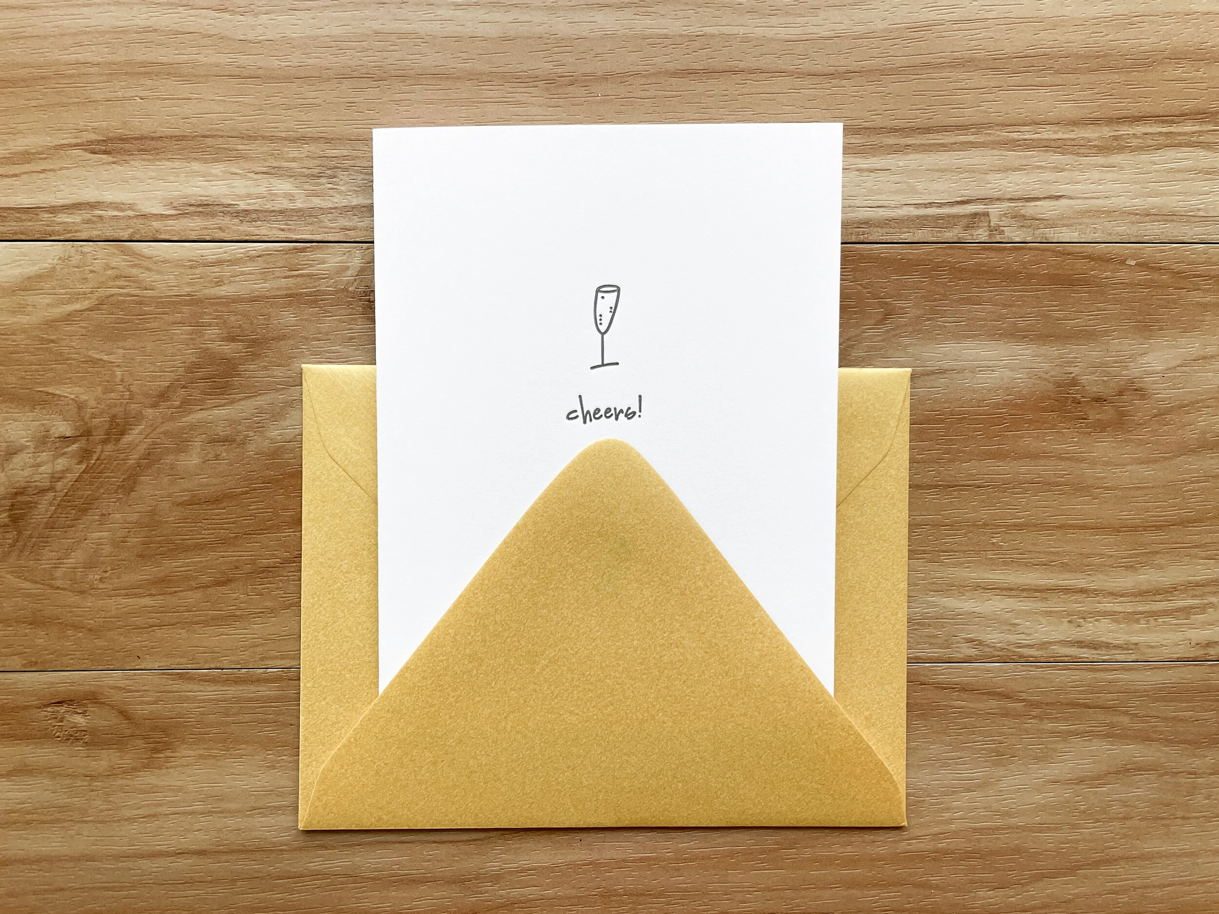 Letterpress: Cheers Greeting Cards