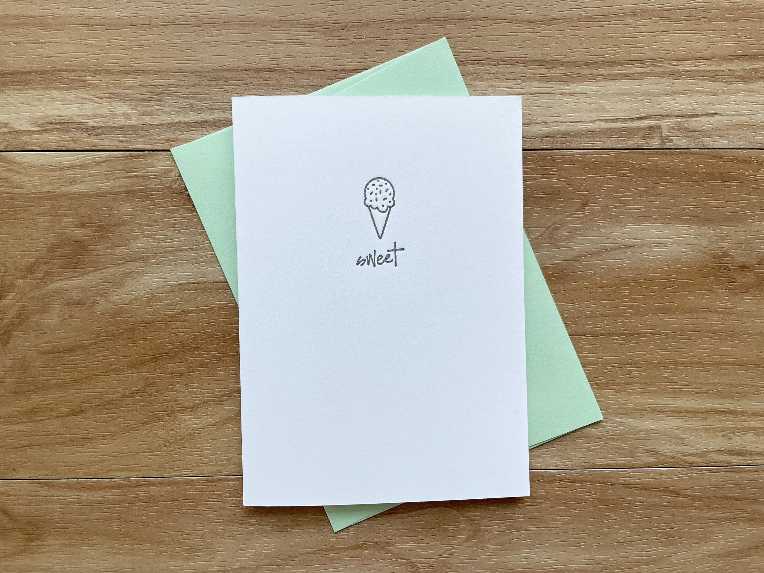 Letterpress: Sweet Mini Greeting Cards