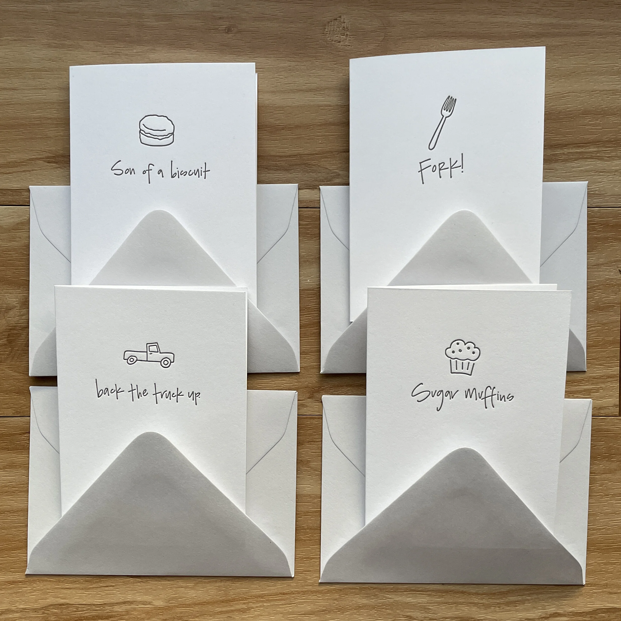 Letterpress: Alternative Curse Words Greeting Card Pack
