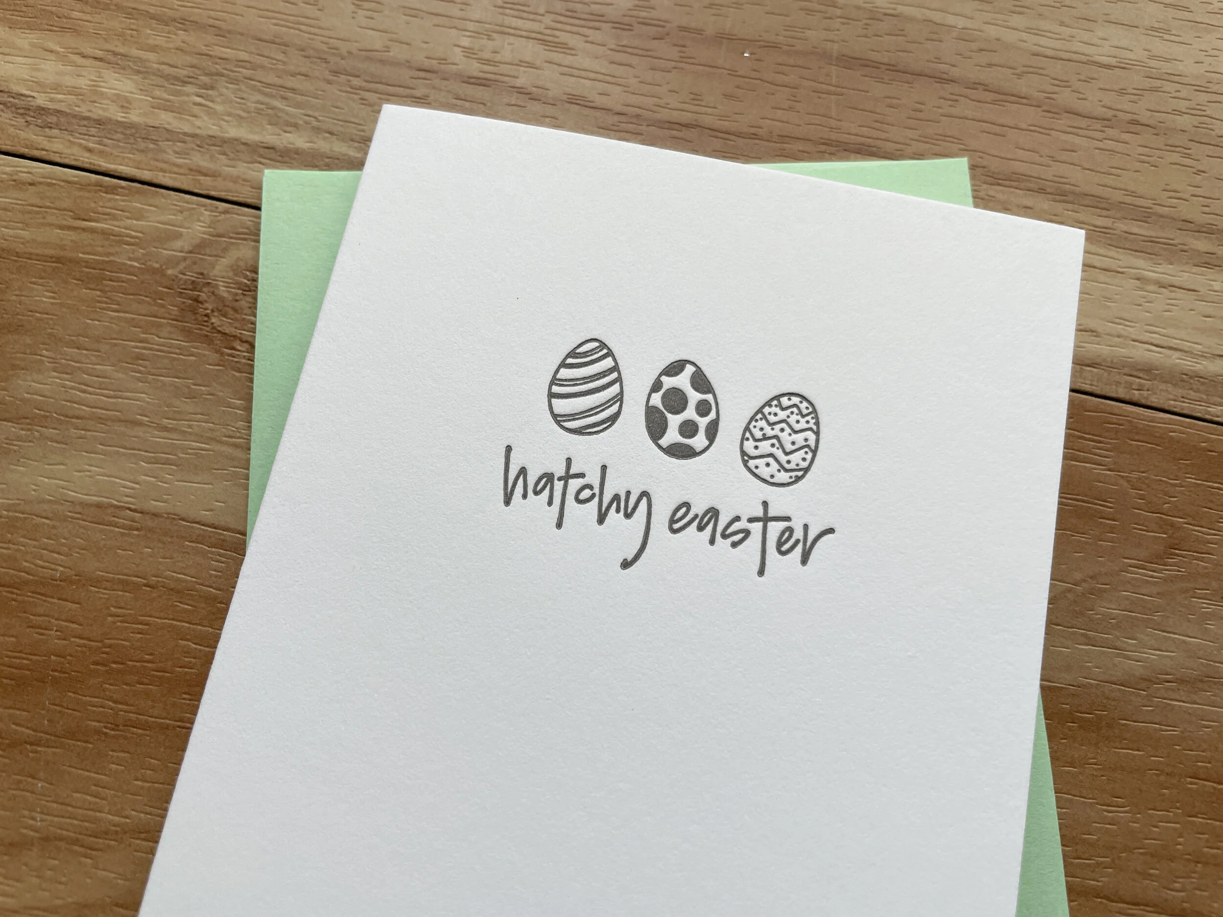 Letterpress: Hatchy Easter