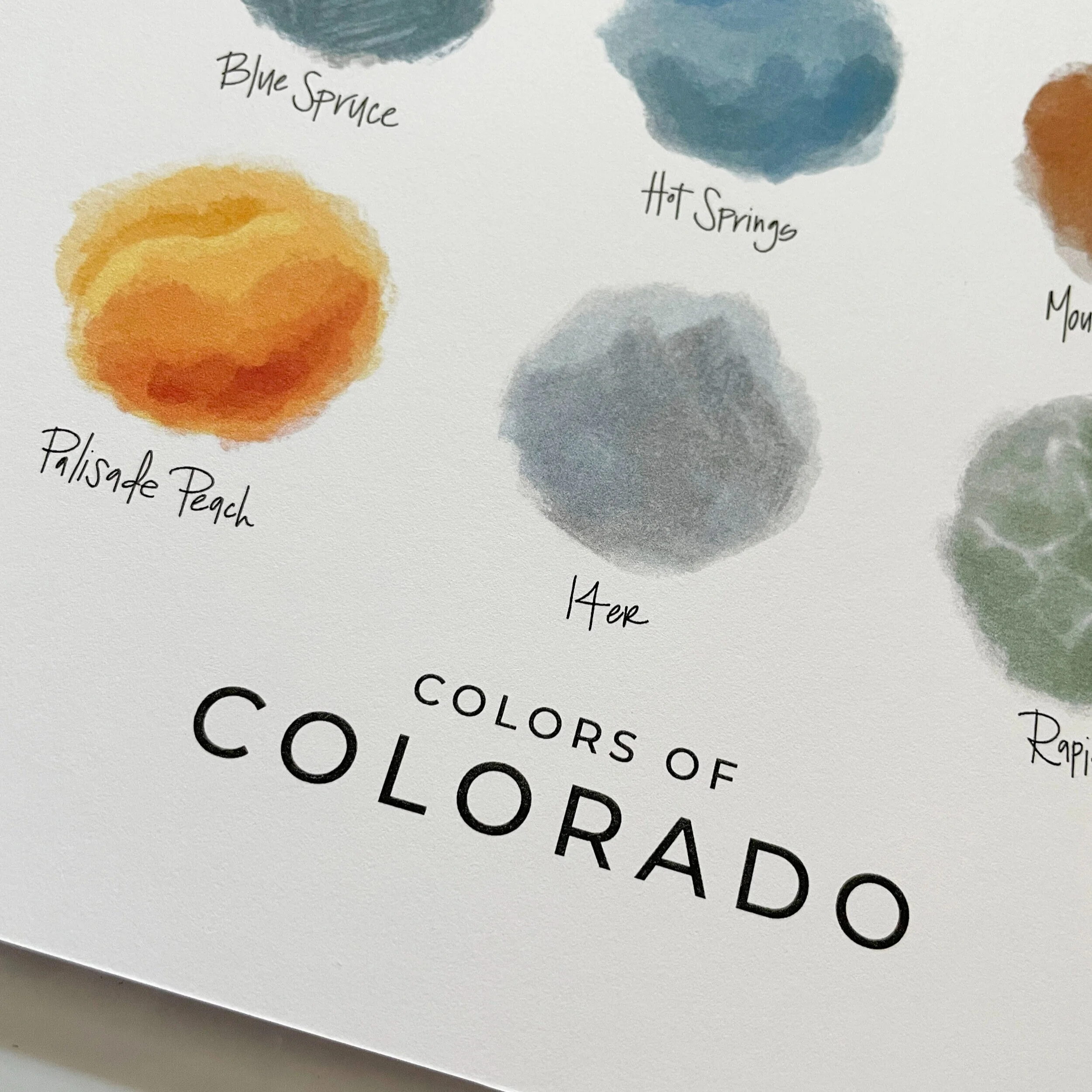 Colors of Colorado Watercolor Artwork