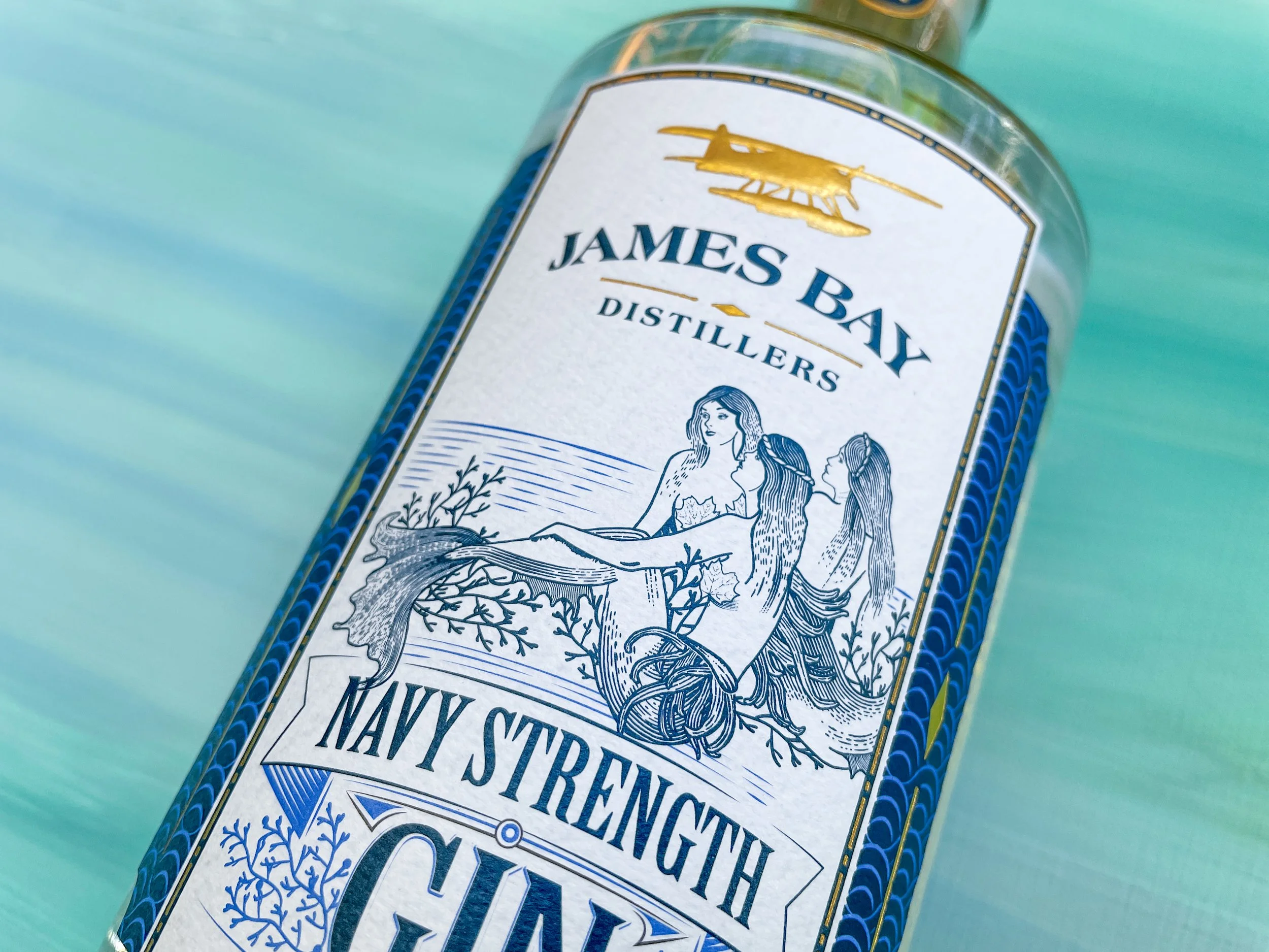 Illustration: Navy Strength Gin Bottle