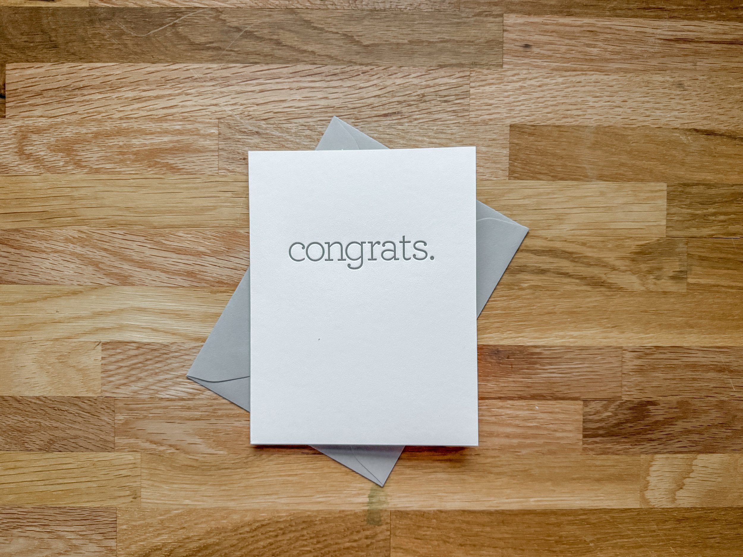 Letterpress: Minimal Type Cards