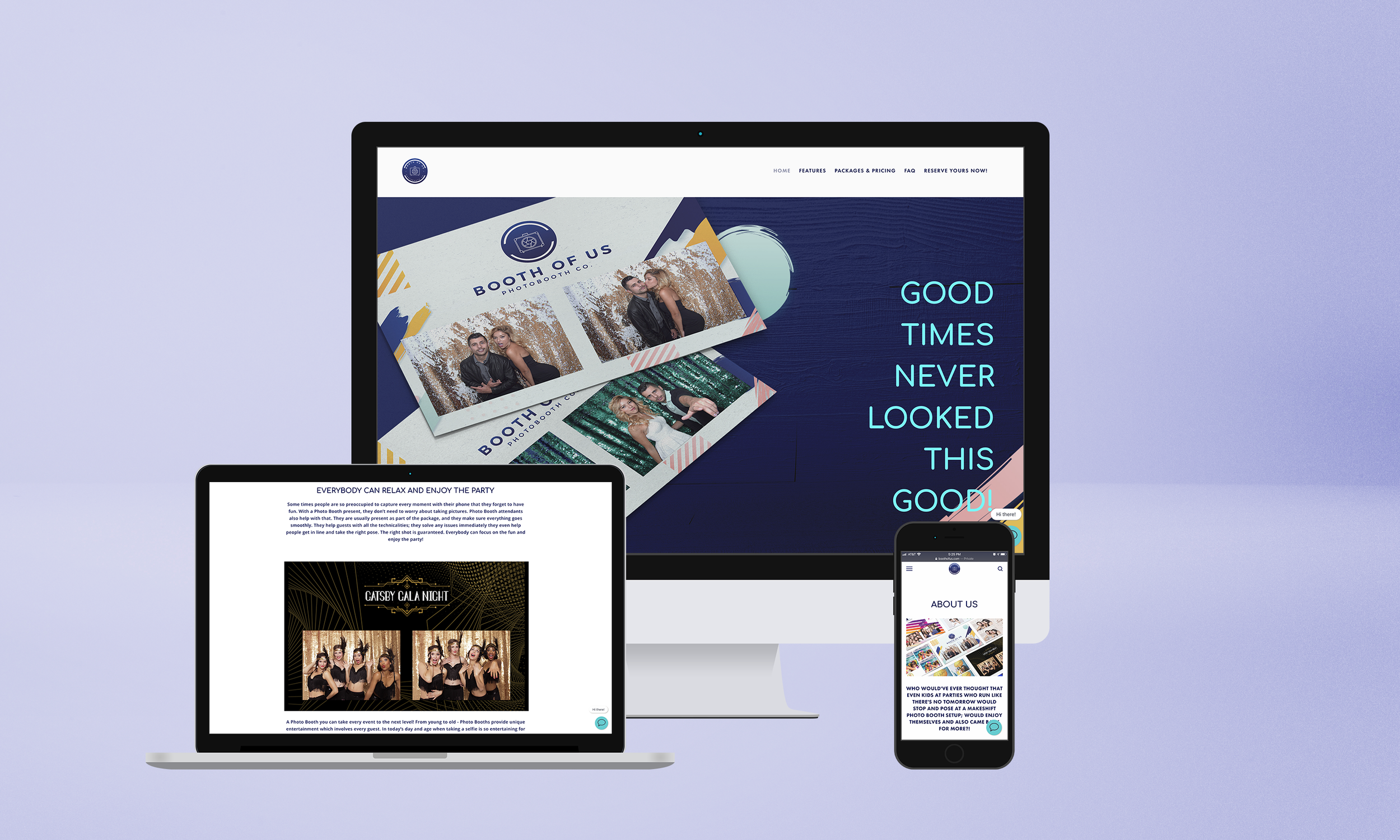 Booth of Us Website Design