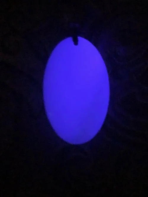 Golden Purple Oval Disc