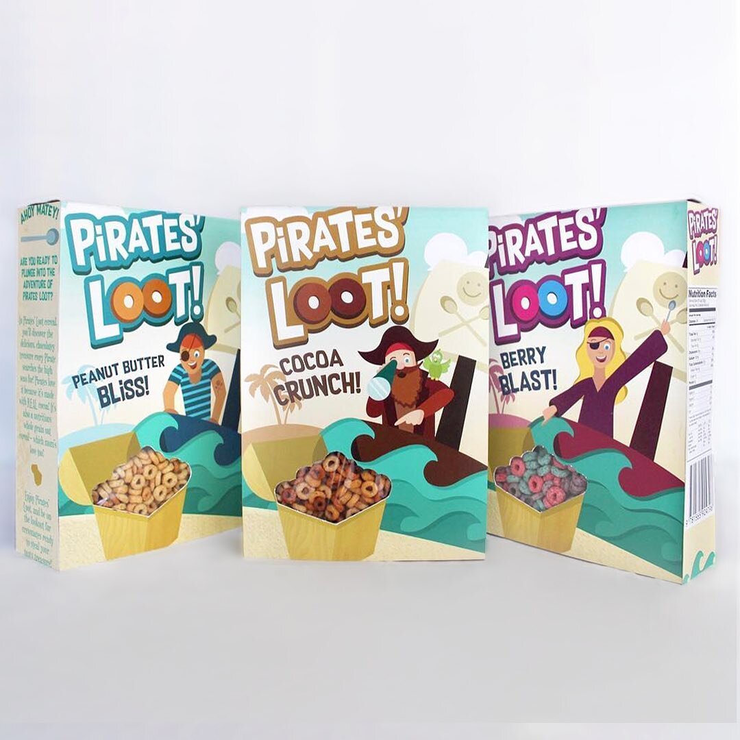 Happy Cereal Day! 🥣 💛 Throwback to freshman year design school 😳 They didn&rsquo;t have any chocolate cereal at the store so I ended up having to watercolor that cereal brown, lol!