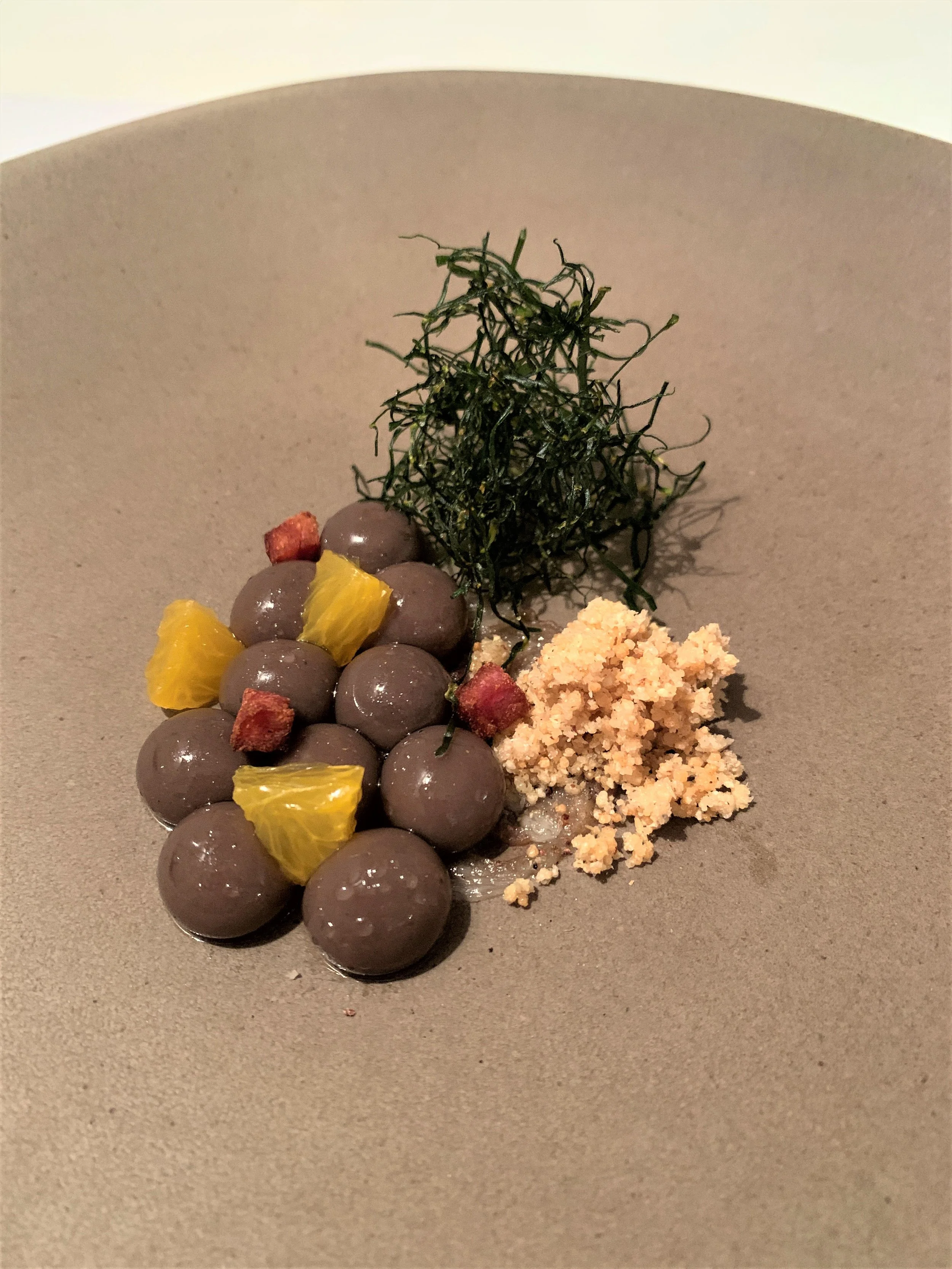 Food from Mani, a Michelin-starred restaurant in São Paulo with superb food and service.