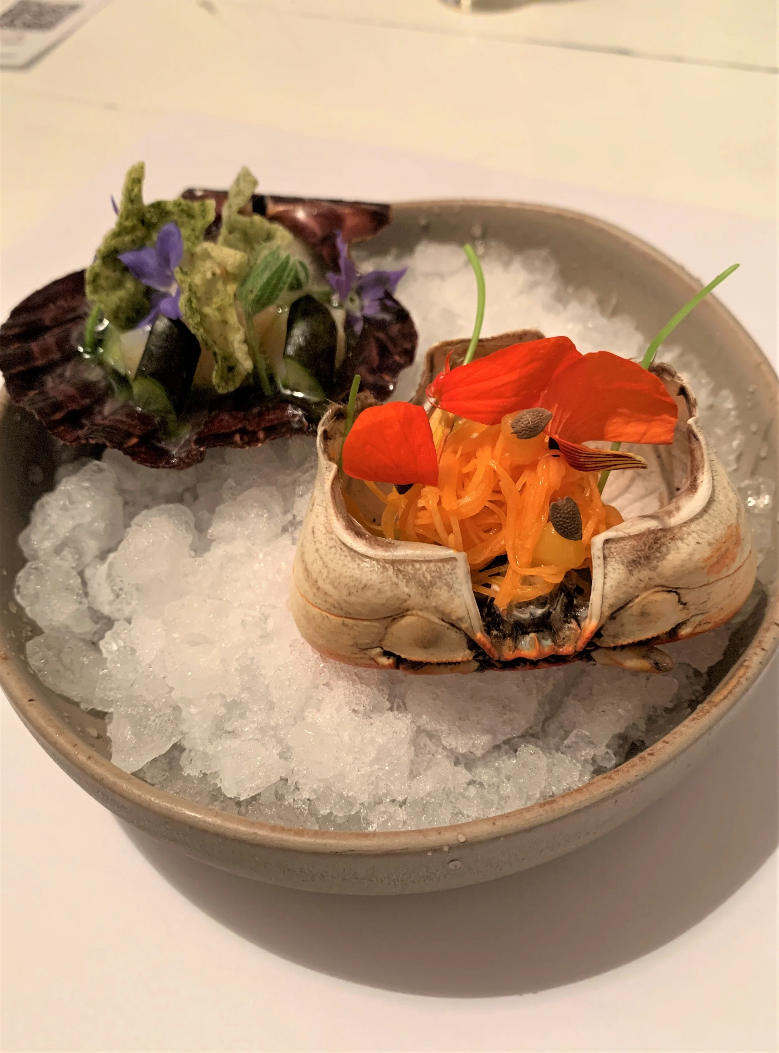 Food from Mani, a Michelin-starred restaurant in São Paulo with superb food and service.