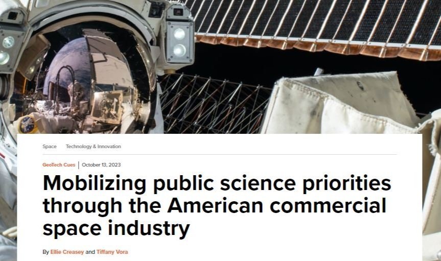 Mobilizing Public Science Priorities Through the American Commercial Space Industry