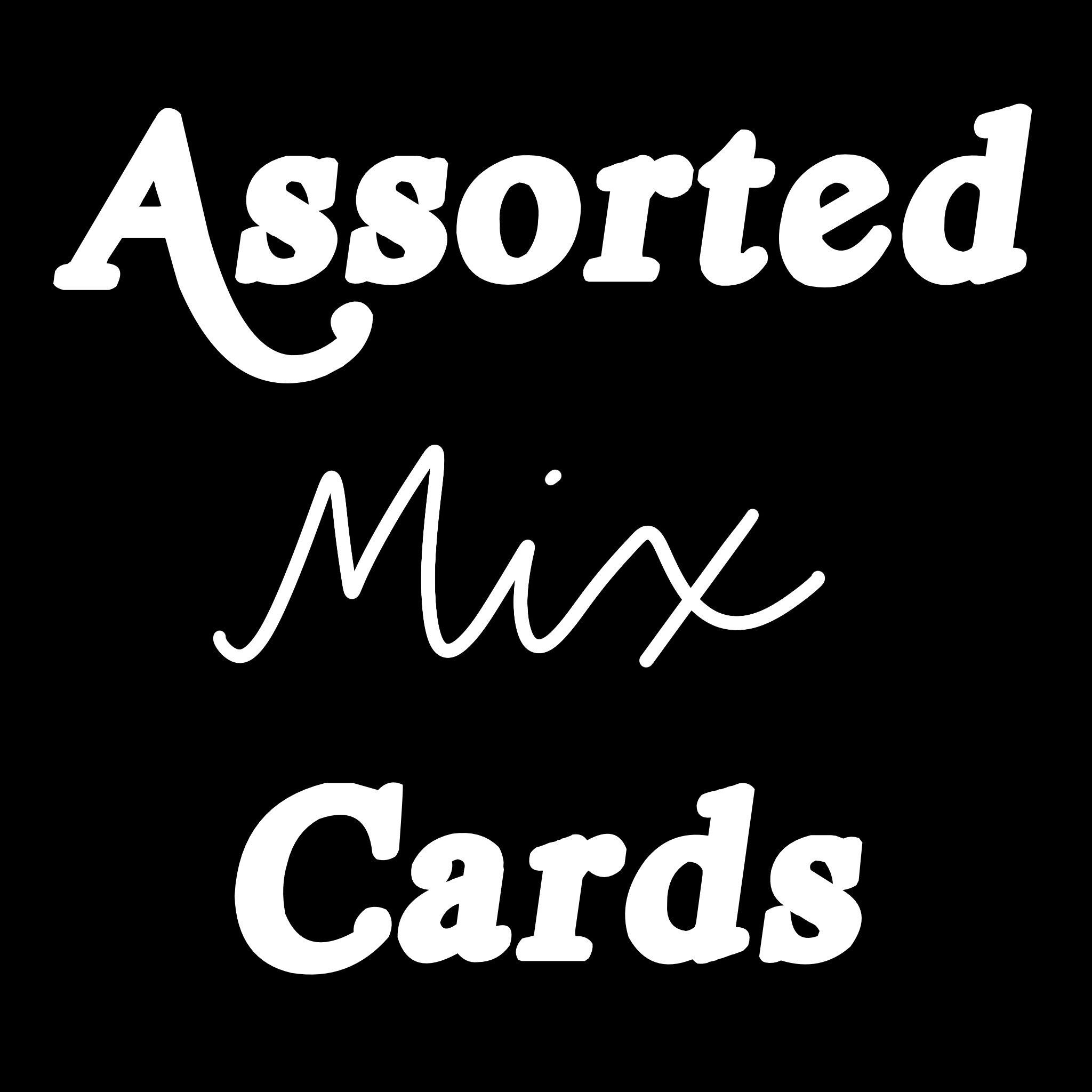 SET OF 4-- Assorted mix of cards