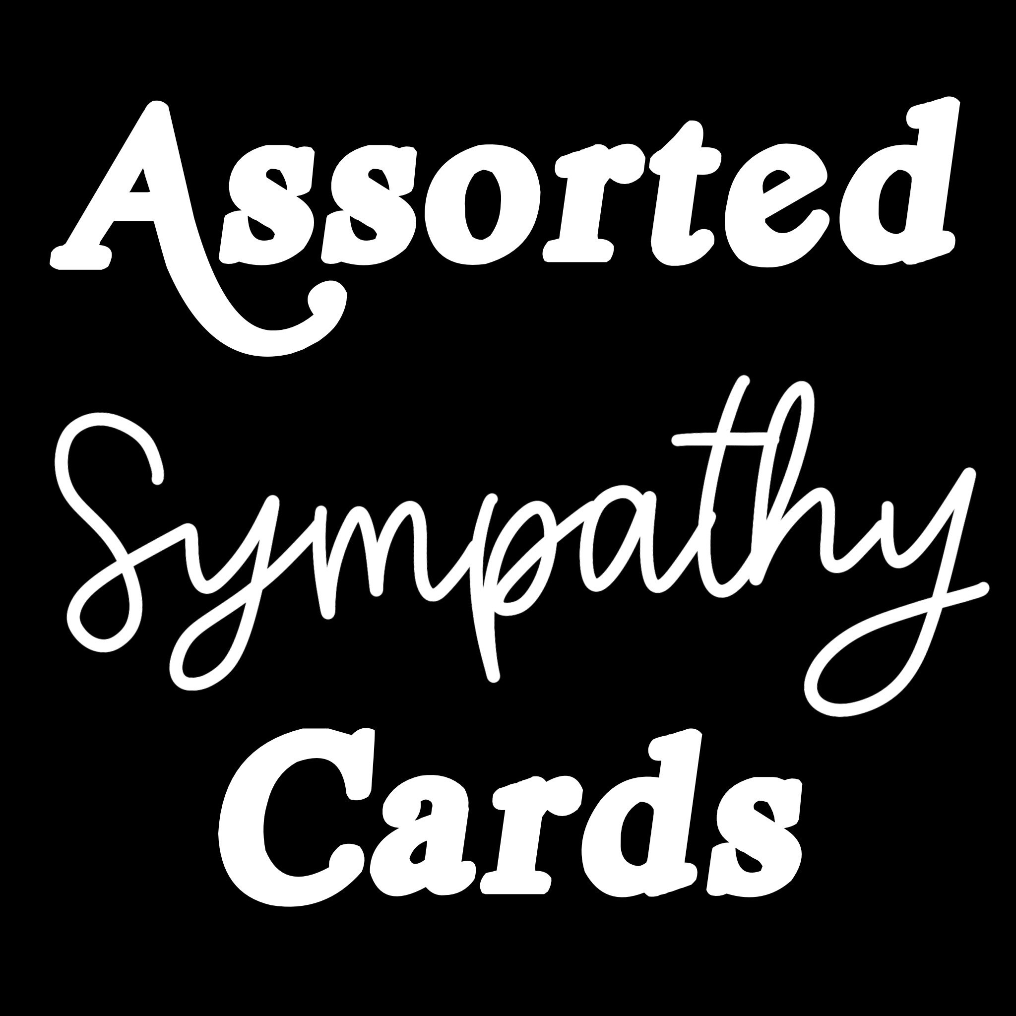 SET OF 4-- Assorted sympathy cards