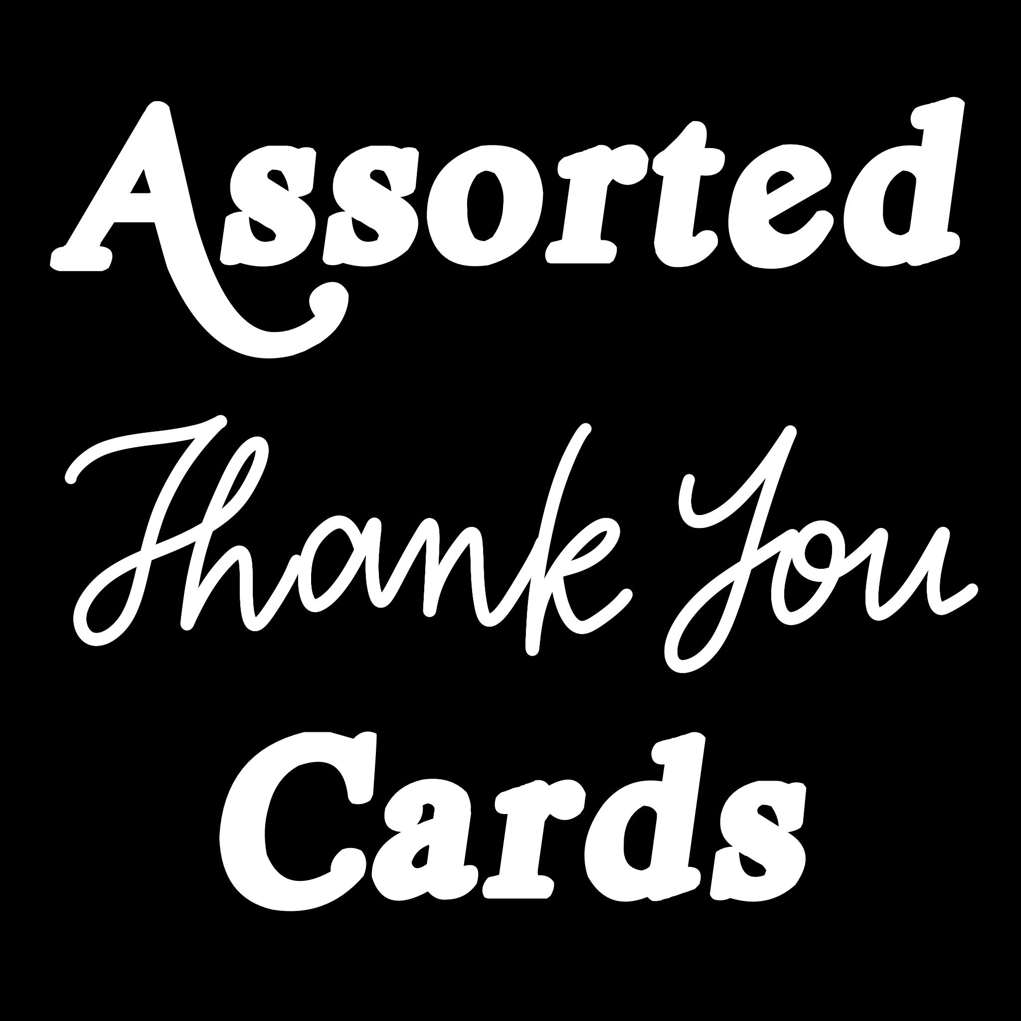 SET OF 4-- Assorted thank you cards