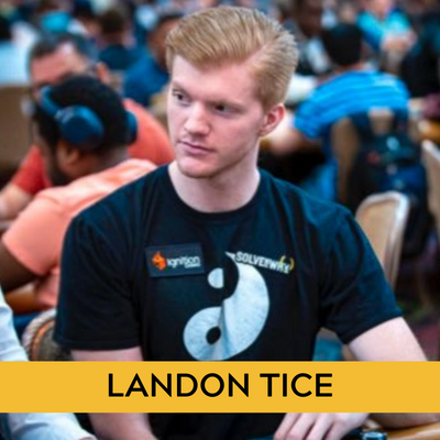 Landon Tice Poker Above the Felt Marketing