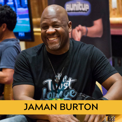 Jaman Burton Poker Above the Felt Marketing