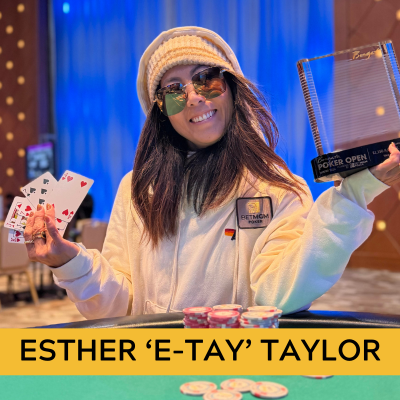 Esther etay taylor poker above the felt