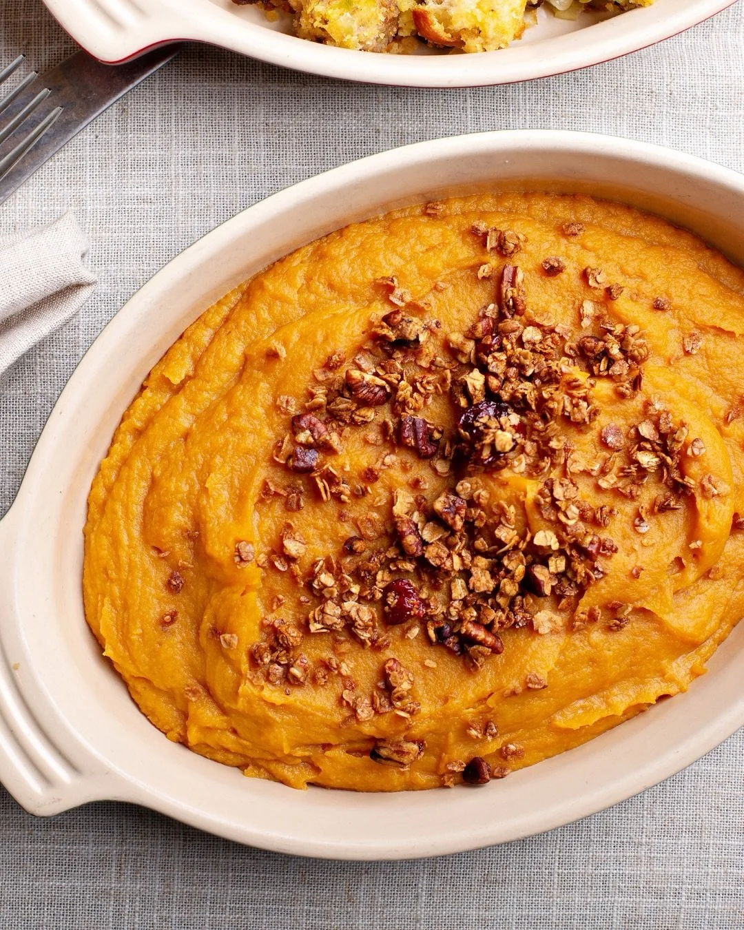 ✨ A little Thanksgiving reminder: nourishing your body can still taste amazing. This Maple Cinnamon Sweet Potato Mash is one of our favorite cozy swaps &mdash; comforting, gut-friendly, and perfect for a holiday plate that won&rsquo;t leave you feeli