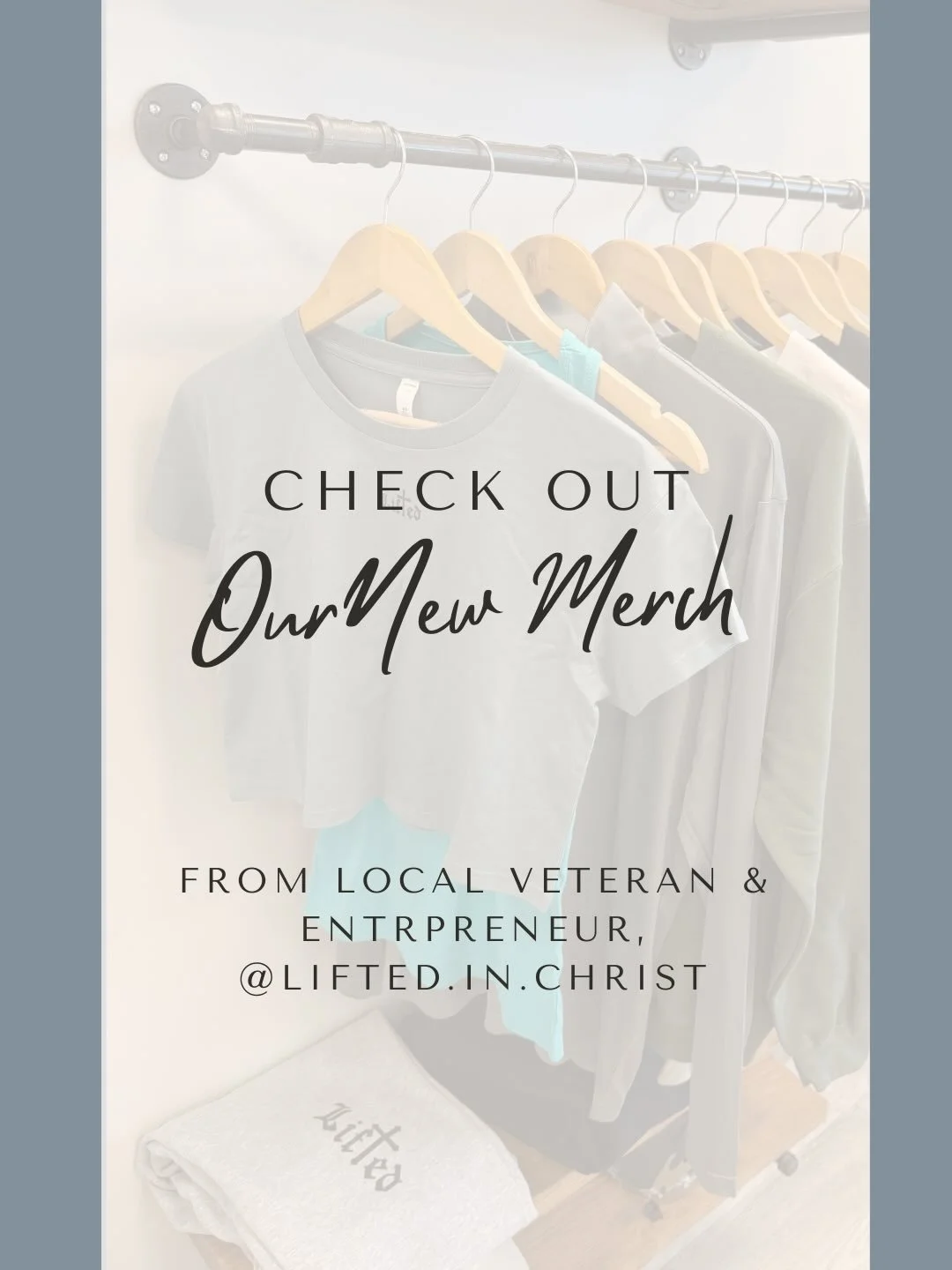 Excited to give our merchandise area a little faith-led refresh with a new partnership with local veteran-owned business, @lifted.in.christ 

Stay tuned for an official launch party at NWHS in April. Looking forward to this partnership and to share s