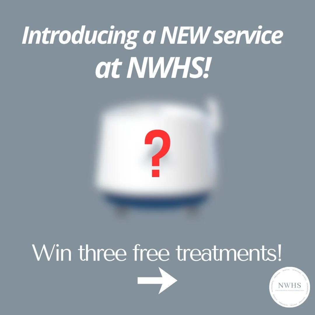 We&rsquo;re extremely excited to be bringing a new service to our NWHS community! Like all of our other services, this will help individuals heal safely and naturally, without the use of unnecessary drugs or surgeries.

Want to win three free treatme