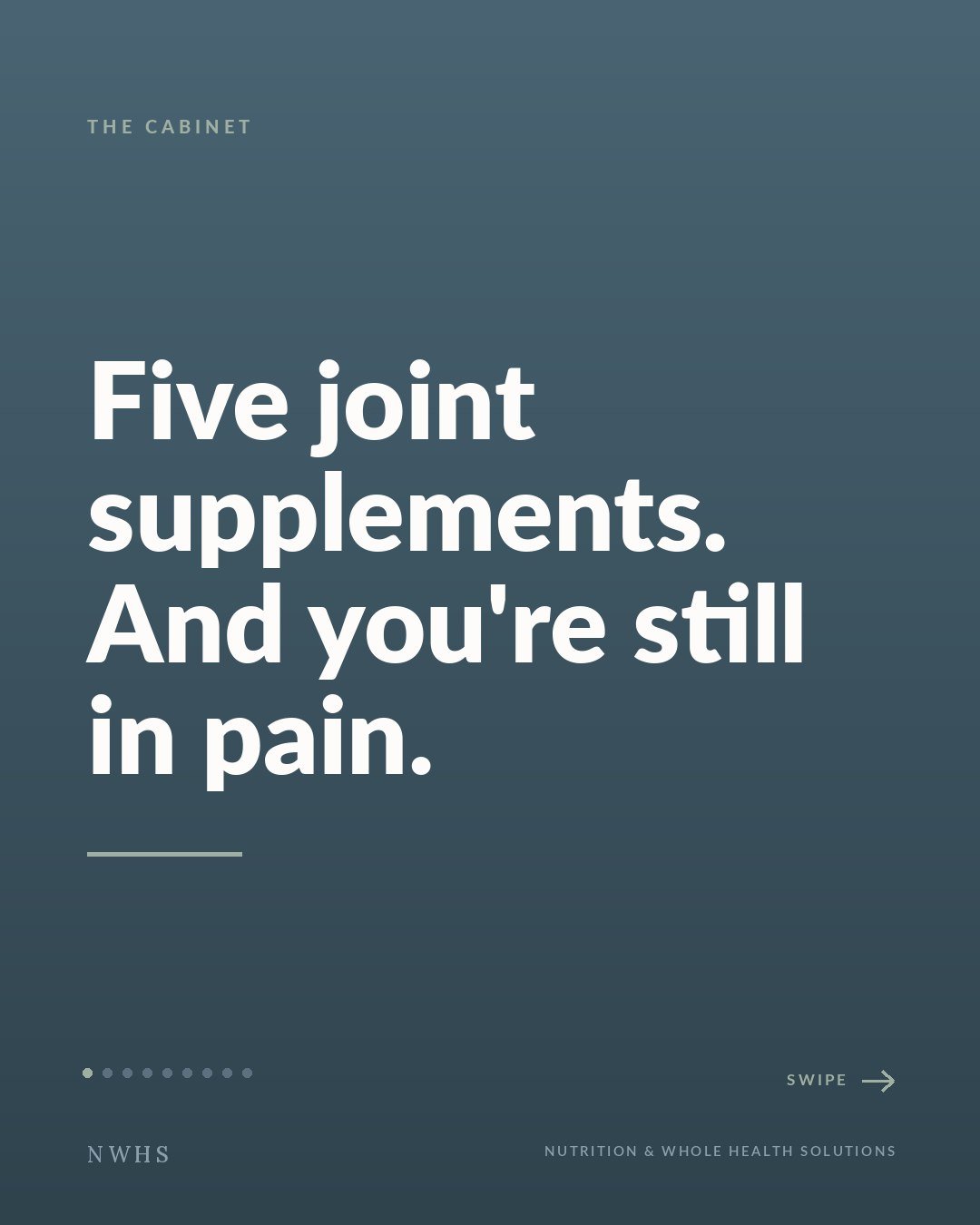 She came to me for her knee and I asked her about breakfast, which she found irritating and said so. Coffee and a little yogurt, about eleven grams of protein, every morning for years and she genuinely believed she was doing well, because most people
