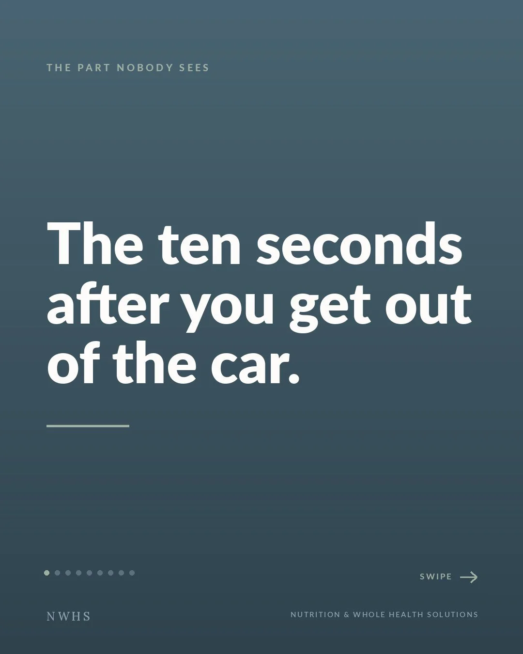 In almost twenty years I've never seen the cancelled trip come first. It's always the parking spot, the small compromise nobody notices making, the one that doesn't feel like a decision because it happens faster than a thought. That's why we go after