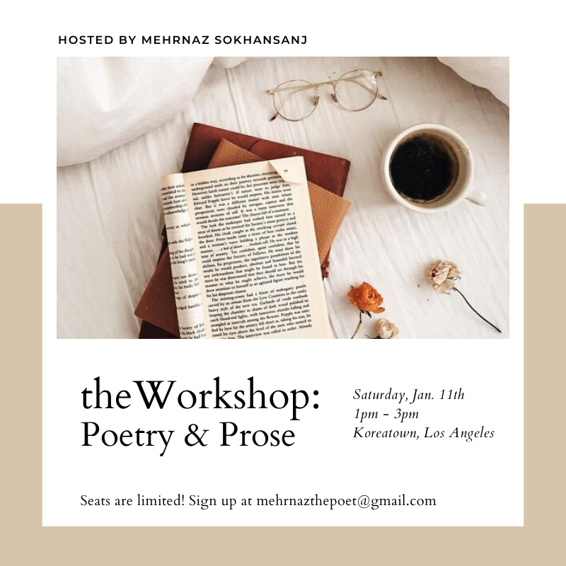 theWorkshop - Poetry &amp; Prose, Sat 1/11