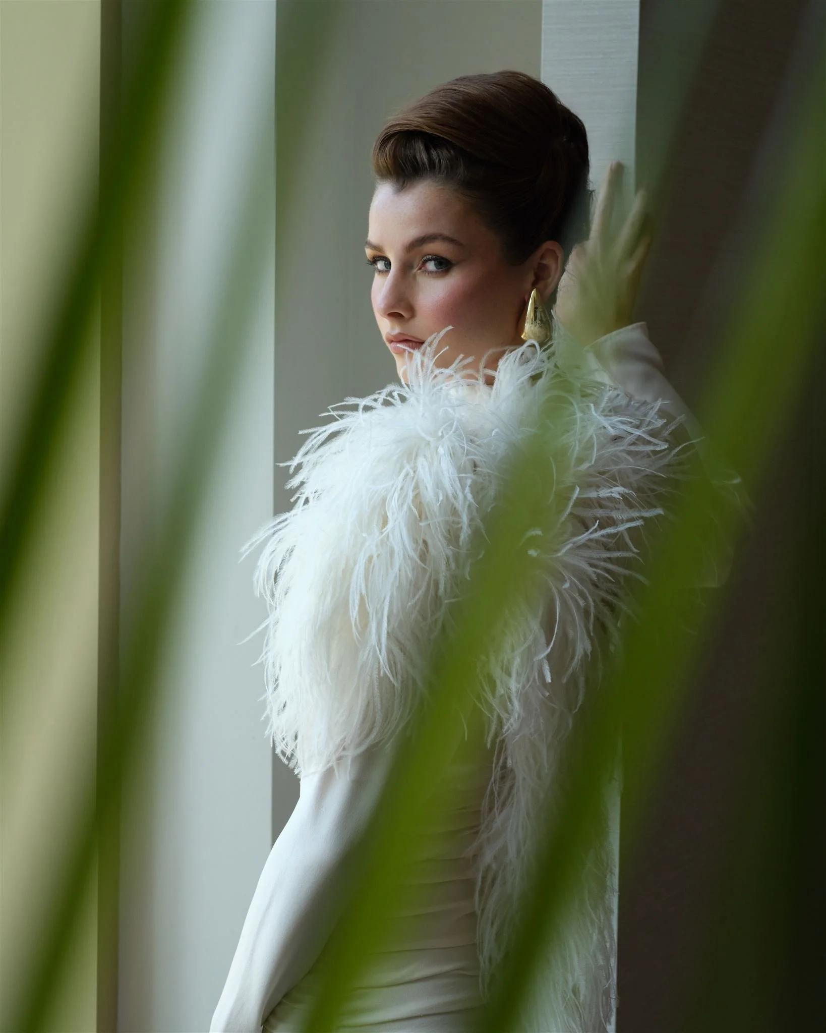 Commerical photographer Paul Hairlson photographing fashion at the Gwen Hotel in Chicago IL. 