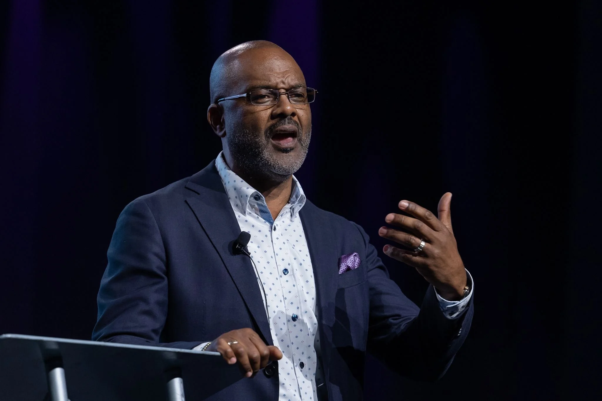 GM Gerald Johnson speaking to Philadelphia entrepreneurs. 