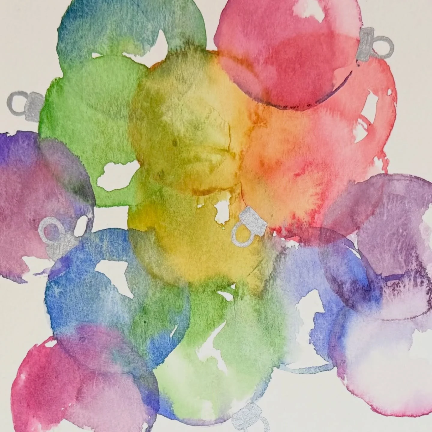 Learn how to paint delicate glass ornaments in this watercolor class for all skill levels! I&rsquo;ll guide you step by step as we play with light and color to create the illusion of transparency and reflections. ✨ Sign up via link in bio!

Friday, D