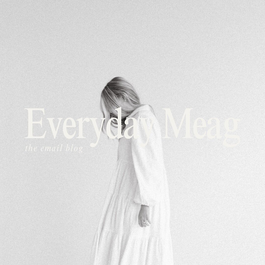 ok friends 🥹🎀 can&rsquo;t wait to write to you again. i haven&rsquo;t really known how to pick up where i left off &mdash; but i&rsquo;m gonna try! say hi to my new occasional email blog, Everyday Meag 🕊️ if you&rsquo;re already subscribed, you&rs