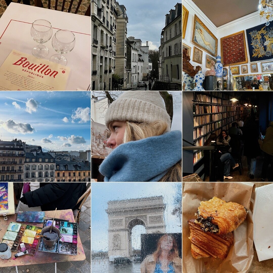 croissants, flea markets, love, art, color, rain, beef bourguignon, books, etc forever and ever amen 💘