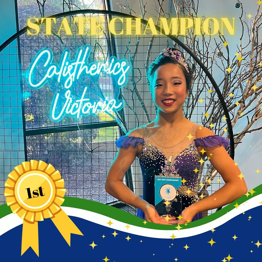WOW! Look at this little superstar! 🌟 

Double State Champ for our beautiful Alana, who pulled out another 1st place for her 14 Year Graceful today! 

Congratulations to you and Coach Narelle- just a fabulous achievement! 

#calisthenicsvictoria #li