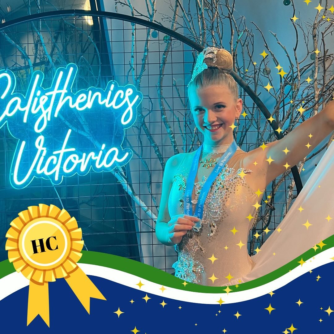 Congratulations to our stunning Charlotte and Coach Sam, who walked away with HC in a very strong 14 Year Graceful section yesterday! Well done on all your hard work for this season ladies 💚🤍💙

#calisthenicsvictoria #livetoperform