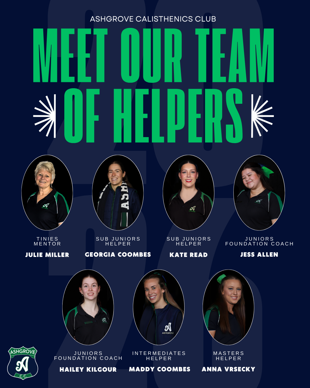 Meet Our 2026 Helpers