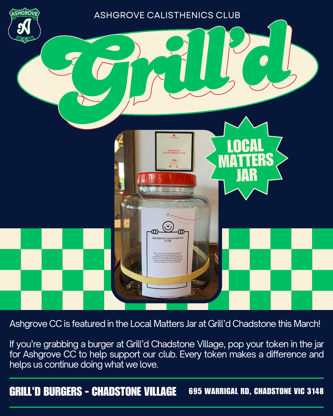 Grill’d Local Matters Jar