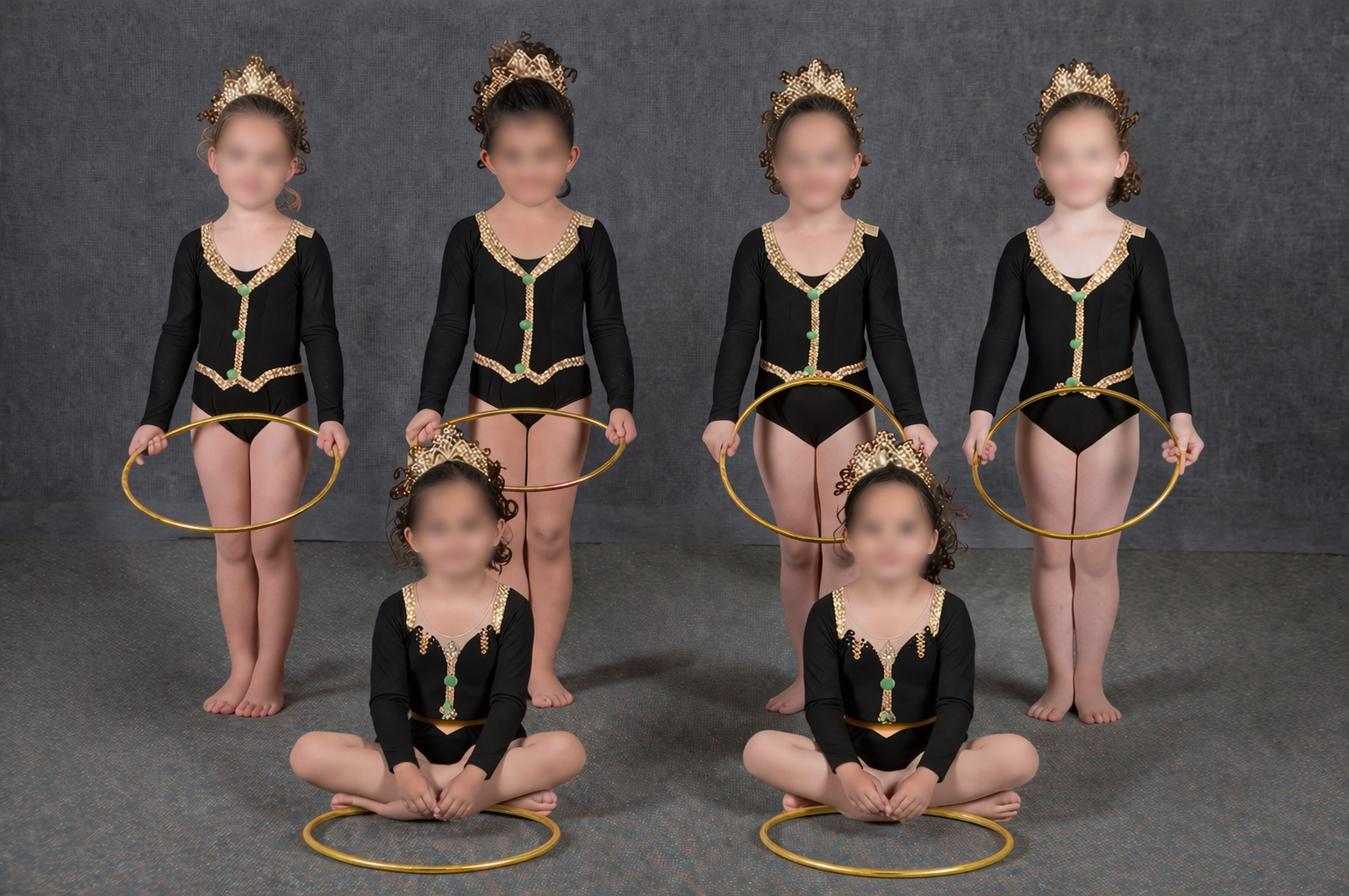 Tinies Black Suit Leotard