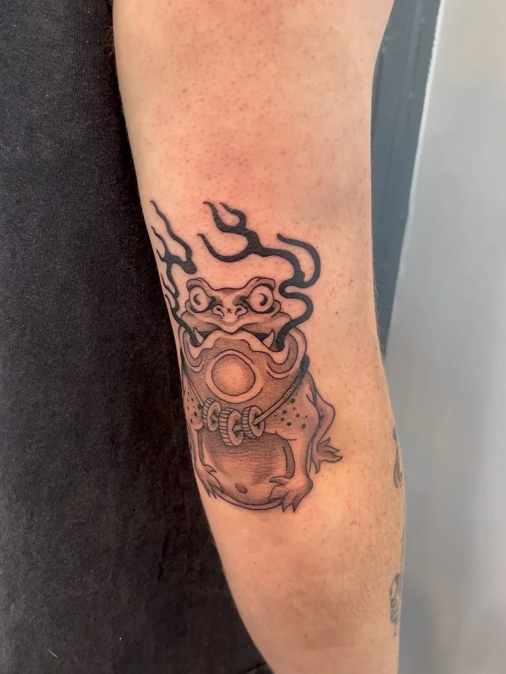 Money toad on Kane&rsquo;s elbow last week - this was a load of fun! For bookings/enquiries send me a DM or email: s.amaterstein@gmail.com