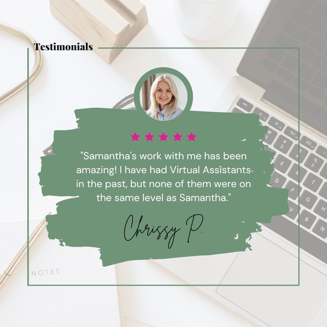 Rolling into the weekend with some great feedback! 🙌🎉⁣
.⁣
Looking to eliminate some stress in your business this year? I offer virtual assistant services that make your life easier! With my help, you can delegate tasks and trust that I will complet