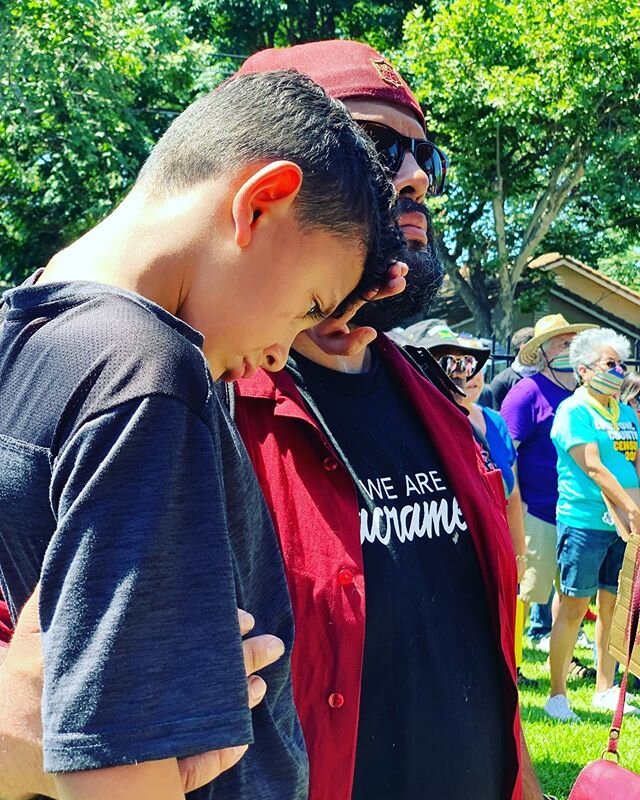 My son&rsquo;s words and I quote &ldquo; I don&rsquo;t want that to happen to me&rdquo; so now here we are, make the commitment to be present physically and mentally #wearesacramento #georgefloyd #blacklivesmatter #love #change #cali