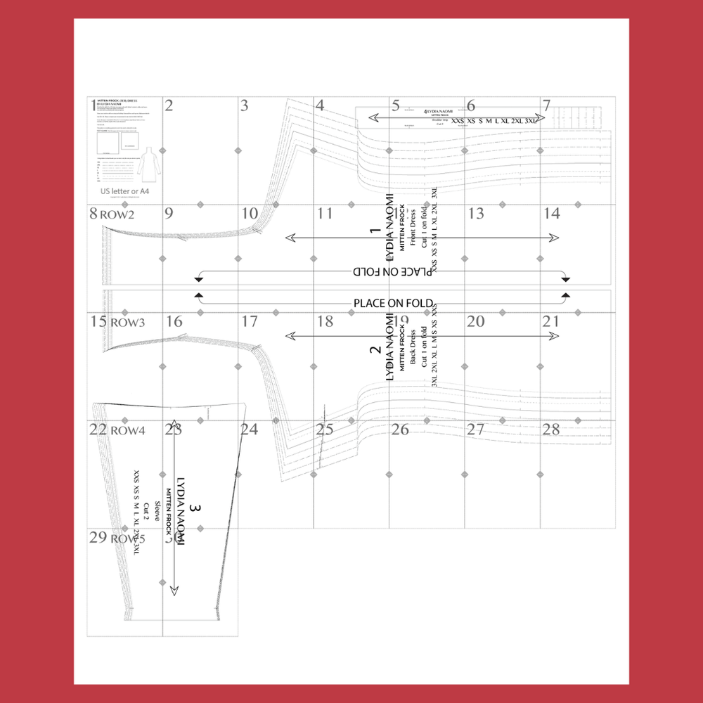 Mitten Frock PDF Pattern — LYDIA NAOMI