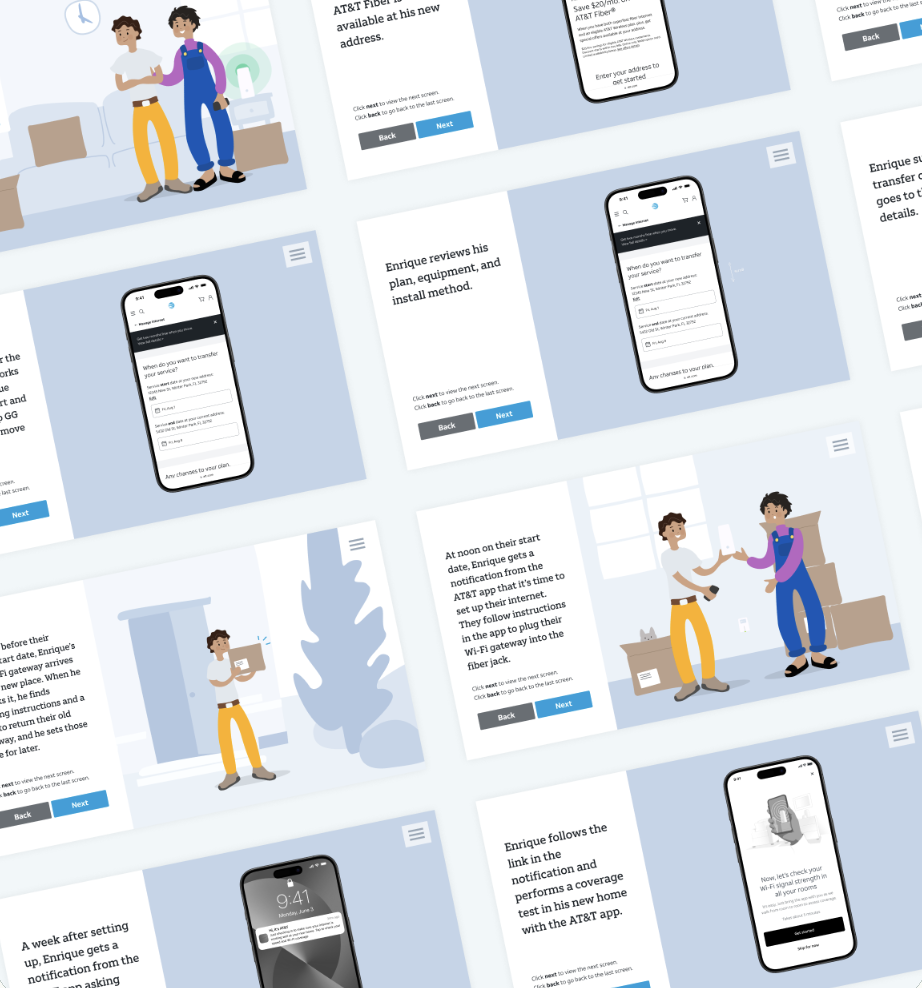 Designing AT&T's first digital Internet movers experience to save $12M in annual revenue
