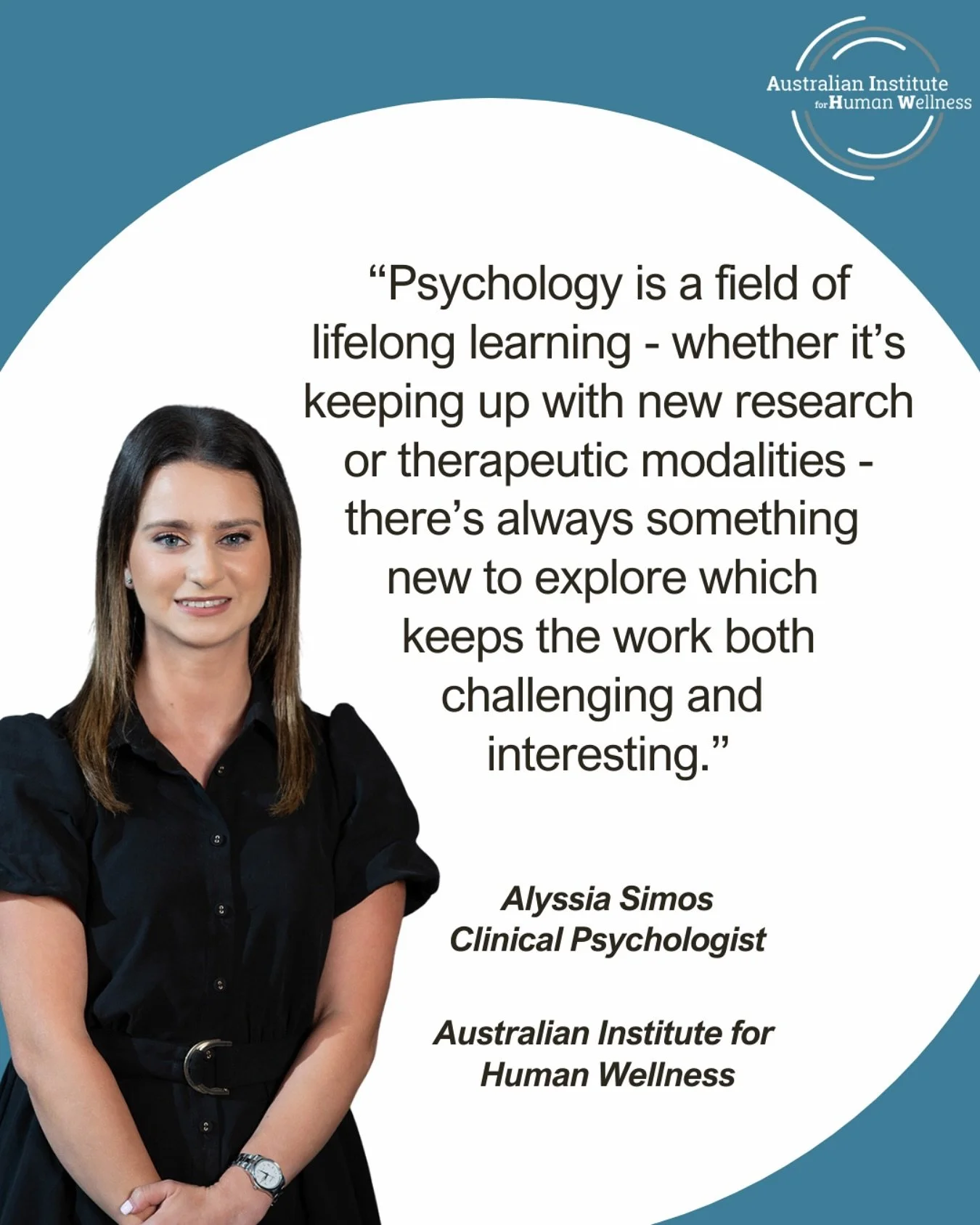 Our clinical psychologist Alyssia reflects on her work as a psychologist. 
We are so lucky to have Alyssia on our team. She provides quality, evidence based care to those needing mental health support. 
Contact us to book an appointment today. 

#psy