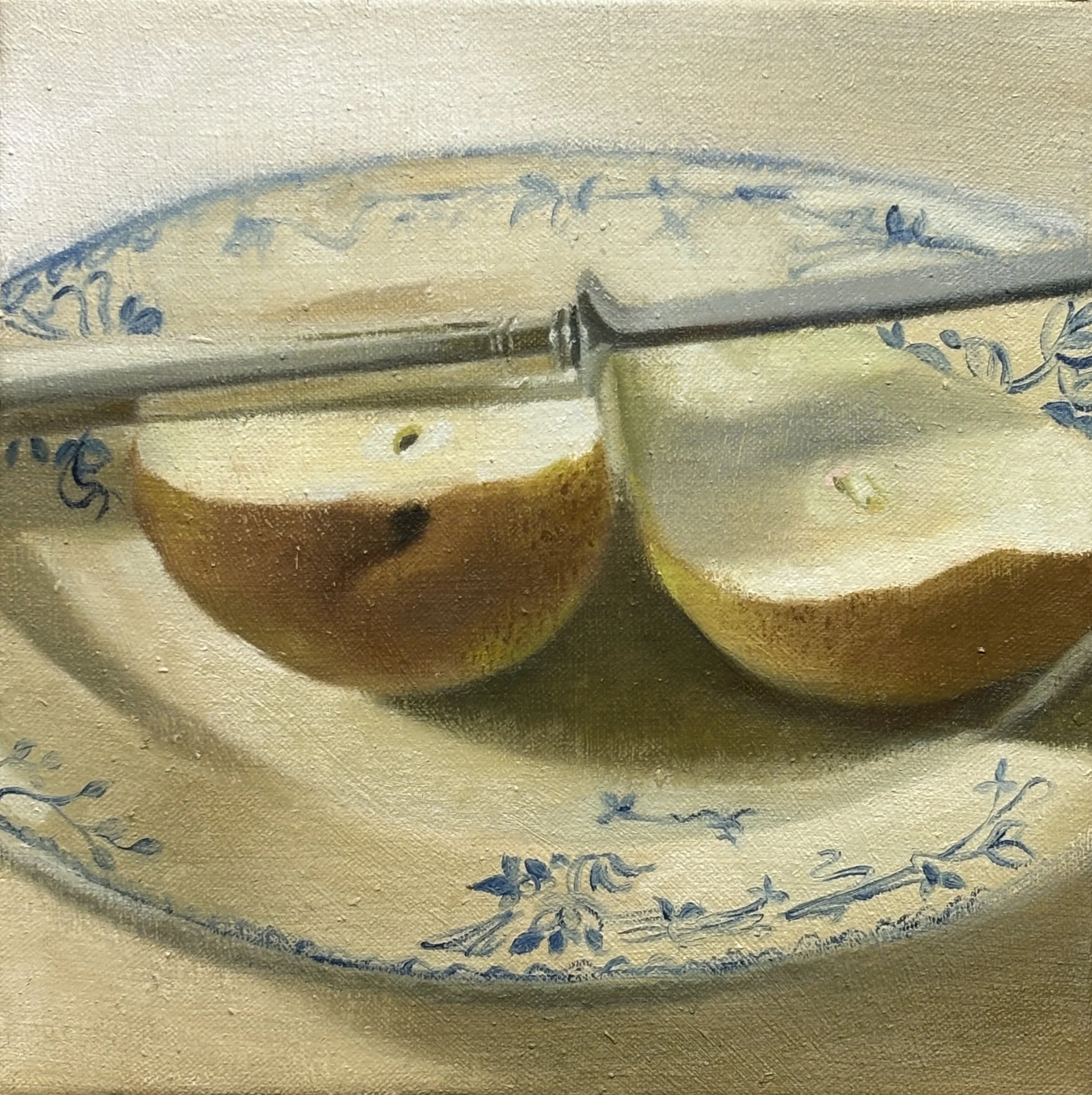A Pear Halved, 2025, Private collection, Winner of The Green and Stone Award 2025