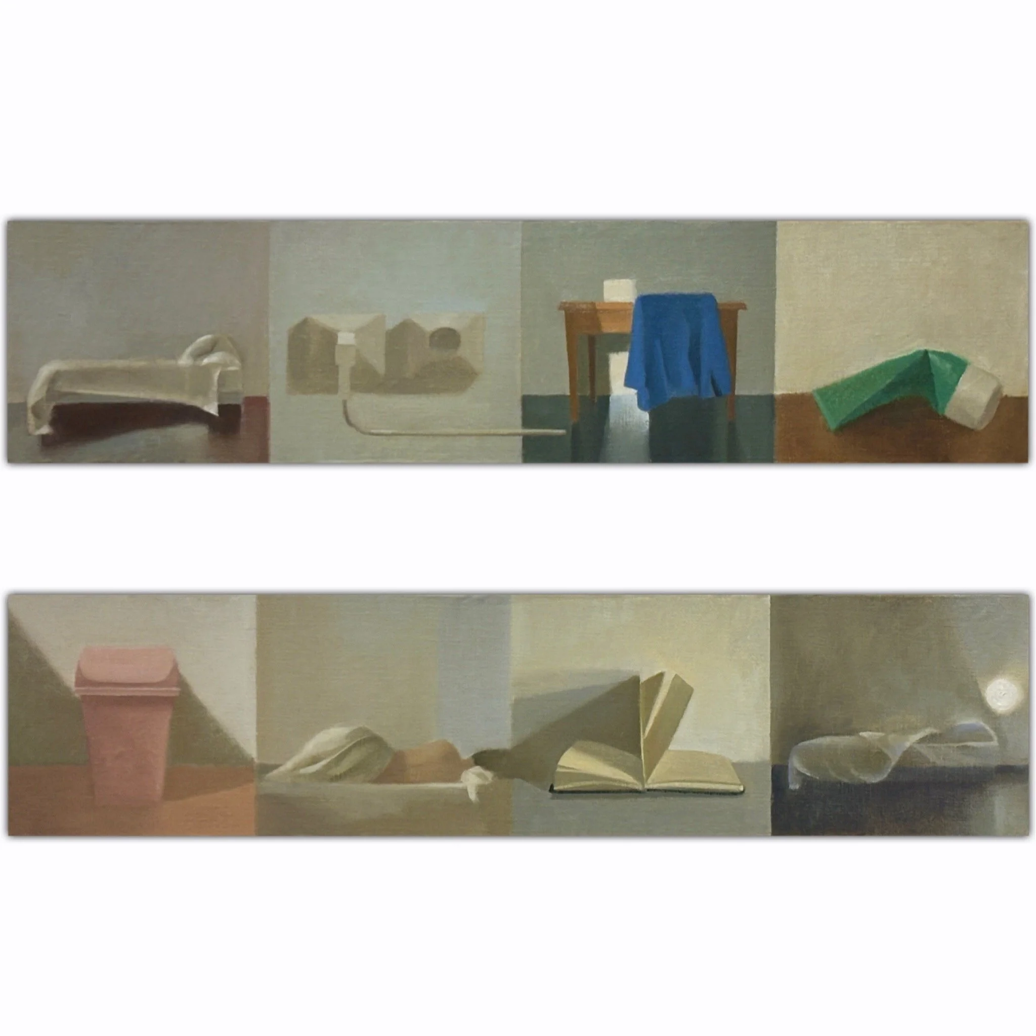 8 moments, oil on linen on panel, private collection